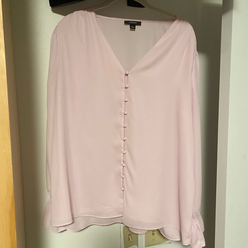 Sleek pink Alfani blouse